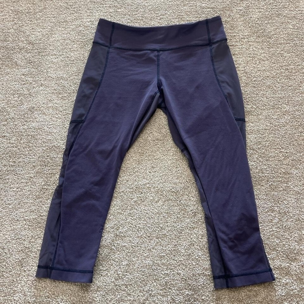 Lululemon Align High-Rise Leggings with Pocket – Nightfall Color, Back Calf Mesh